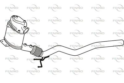 Filtr sadzy / filtr cząstek stałych, układ wydechowy FENNO P9991DPF