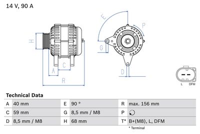 Alternator 0 986 041 230