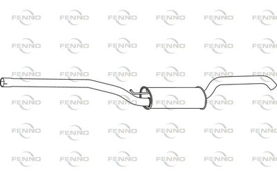 Средний глушитель выхлопных газов FENNO P23089 для FORD C-MAX