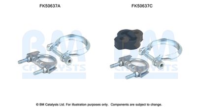 Montážní sada, výfuková trubka BM CATALYSTS FK50637