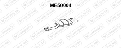 VENEPORTE ME50004 Глушитель выхлопных газов  для MERCEDES-BENZ 190 (W201) E 2.3 (201.028)