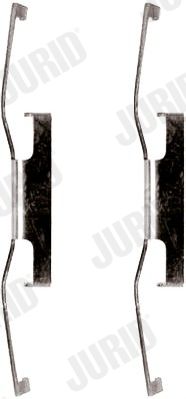Комплектующие, колодки дискового тормоза JURID 792085J для FORD ORION