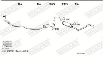Изпускателна система WALKER VO40001