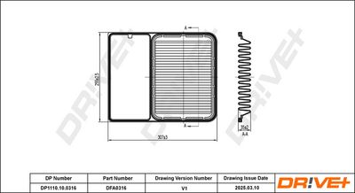 LUFTFILTER DR!VE+ DP1110100316 6