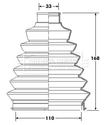 BORG & BECK BCB6214 Пыльник шруса  для FIAT (Фиат)