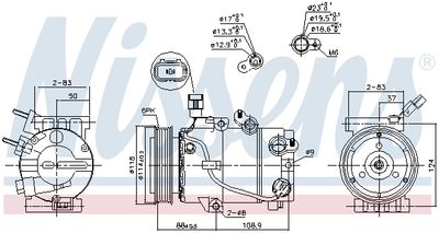 COMPRESOR CLIMATIZARE NISSENS 890239 6