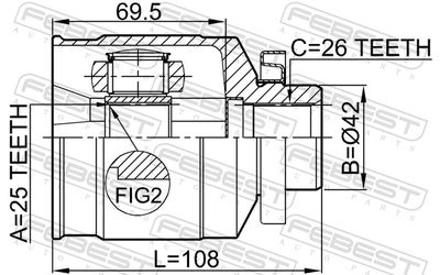 Joint Kit, drive shaft 1211-TUCRH