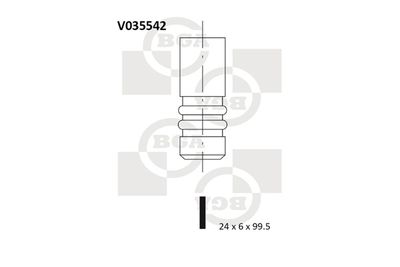Выпускной клапан BGA V035542 для FORD FUSION