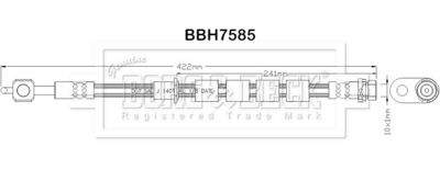 спирачен маркуч BORG & BECK BBH7585