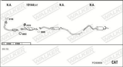 Изпускателна система WALKER FO30809