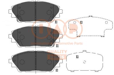 Комплект тормозных колодок, дисковый тормоз IAP QUALITY PARTS 704-11029 для MAZDA CX-3