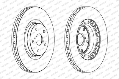 BREMSSCHEIBE FERODO DDF1749C1 1
