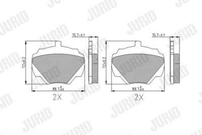 Brake Pad Set, disc brake 571803J