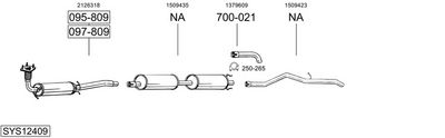 Изпускателна система BOSAL SYS12409