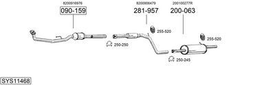 Изпускателна система BOSAL SYS11468