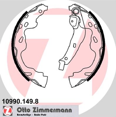 ZIMMERMANN 10990.149.8 Тормозные колодки барабанные  для PEUGEOT  (Пежо 108)