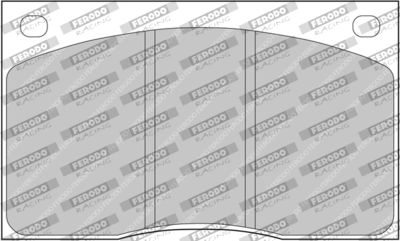 Zestaw klocków hamulcowych, hamulce tarczowe FERODO RACING FCP817H