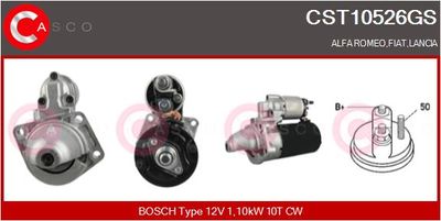 Стартер CASCO CST10526GS для LANCIA YPSILON