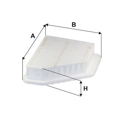 Luchtfilter (Patroon) past: TOYOTA AURIS, AVENSIS, COROLLA, VERSO 1.4D/2.0D/2.2D 10.06-12.18