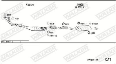Изпускателна система WALKER BW32512A