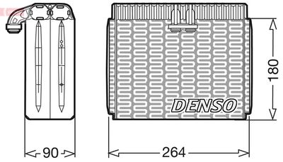DENSO DEV01002 Випарник для FIAT (Фиат)