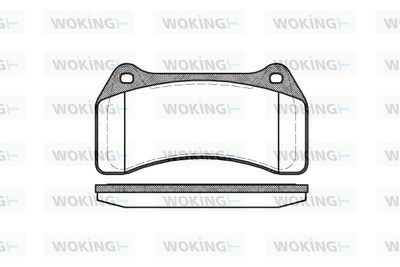 WOKING P9953.00 Тормозные колодки и сигнализаторы  для JAGUAR S-TYPE II (X200) R 4,2 V8