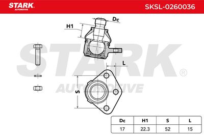 Шарнири STARK SKSL-0260036