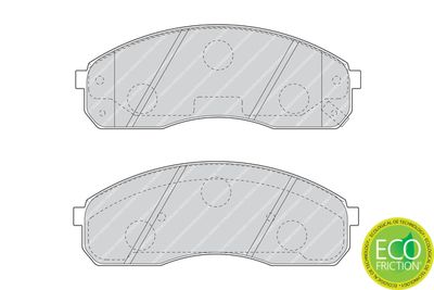 Brake Pad Set, disc brake FDB1595