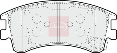 APEC Brake Pad Set, disc brake PAD1302