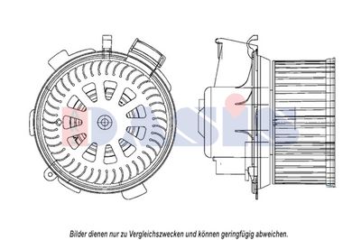 AKS DASIS 068069N Вентилятор салона  для CITROËN (Ситроен)