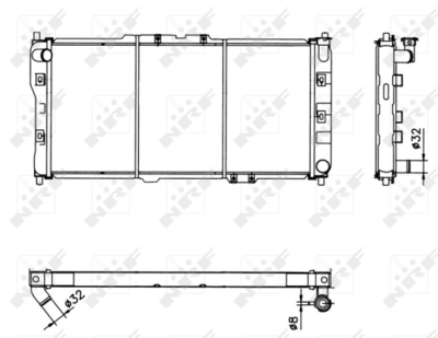 WILMINK GROUP WG1721760 Радиатор охлаждения двигателя  для MAZDA 323 F V (BA) 1.5 16V