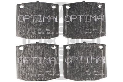 Комплект тормозных колодок, дисковый тормоз OPTIMAL 9206 для NISSAN DATSUN