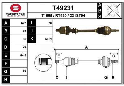 ANTRIEBSWELLE EAI T49231