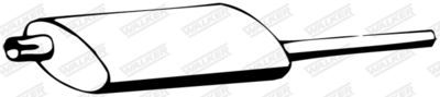 Средний глушитель выхлопных газов WALKER 03335 для BEDFORD BLITZ
