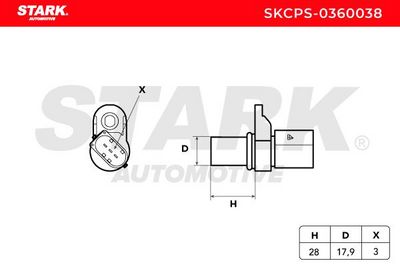 импулсен датчик, колянов вал STARK SKCPS-0360038