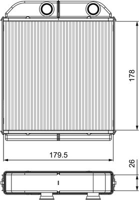 VALEO Kachelradiateur, interieurverwarming (811538)