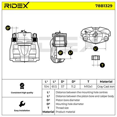 спирачен апарат RIDEX