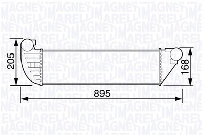 Интеркулер MAGNETI MARELLI 351319203580 для RENAULT VEL