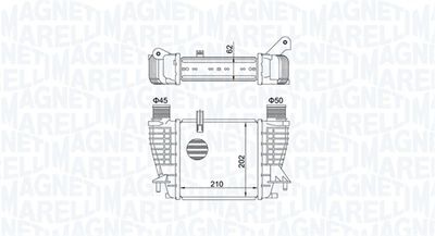 MAGNETI-MARELLI 351319204710 Інтеркулер  для RENAULT MODUS (Рено Модус)