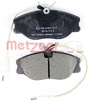 BREMSBELAGSATZ SCHEIBENBREMSE METZGER AUTOTEILE 1170386 2