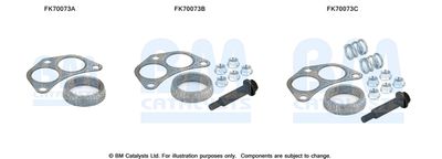 Zestaw montażowy, rura wydechowa BM CATALYSTS FK70073