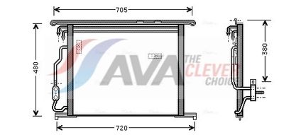 KONDENSATOR KLIMAANLAGE AVA Clever Choice MSA5280