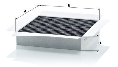 Cabinefilter met actieve kool past: SMART CABRIO, CITY-COUPE, CROSSBLADE, FORTWO 0.6/0.7/0.8D 07.98-01.07