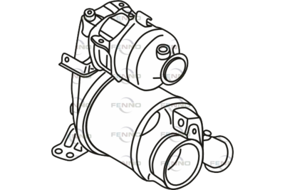 Filtr sadzy / filtr cząstek stałych, układ wydechowy FENNO 04L131678X