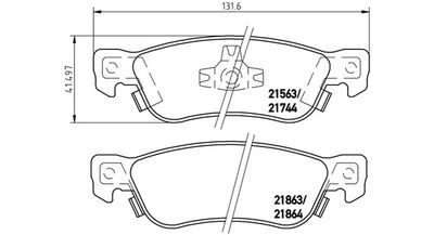 BREMSBELAGSATZ SCHEIBENBREMSE