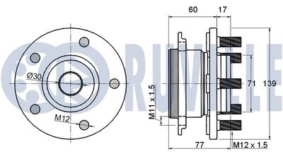 RADLAGERSATZ RUVILLE 220540 1
