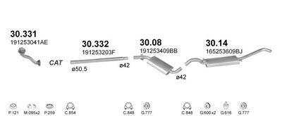 SISTEM DE ESAPAMENT POLMO POLMO00492
