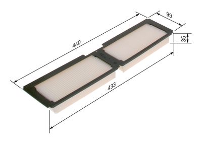 Filter, cabin air 1 987 431 165