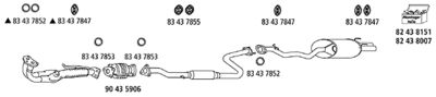 ABGASANLAGE HJS HO116