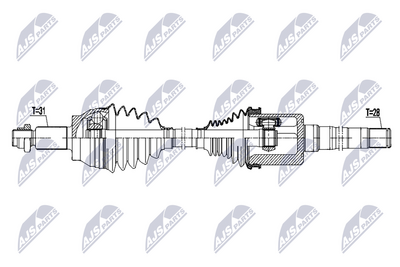 Wał napędowy NTY NPW-LR-031